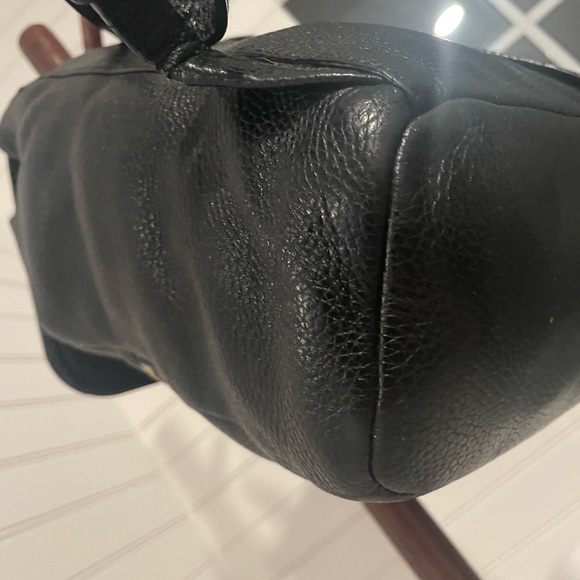 Michael Kors Black Pebbled Leather Backpack - Picture 9 of 14